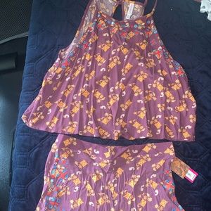 Women’s Xhilaration Crop Top and Shorts